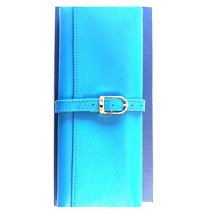 Royce New York Blue Leather Wallet
